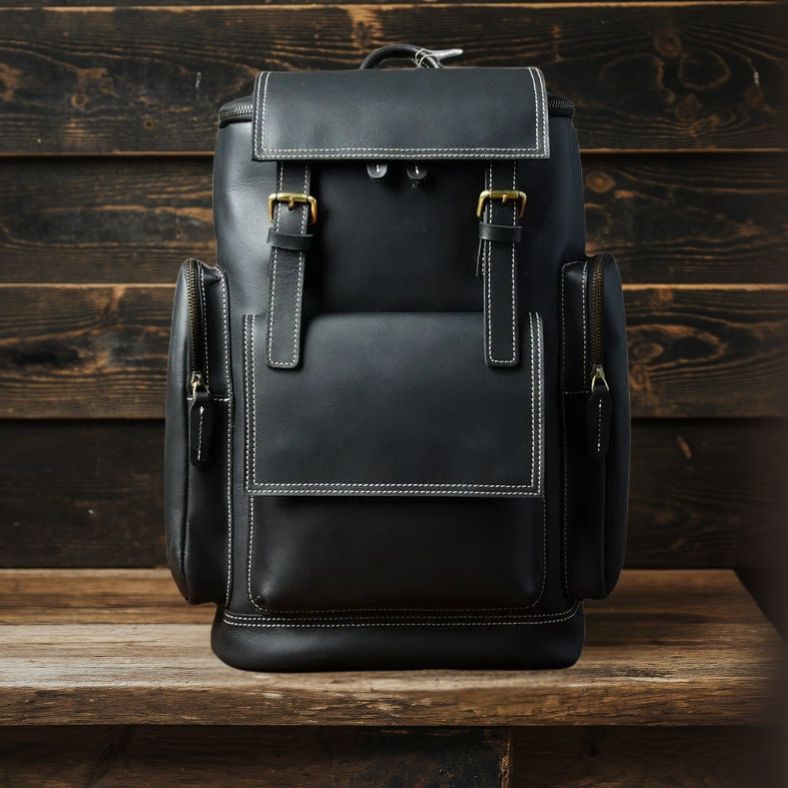 Carver | Crazy Horse Leather Bacpack