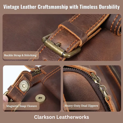 Leather Laptop Backpack | KALMAR