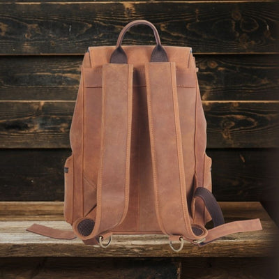Leather Drawstring Backpack | FLAM