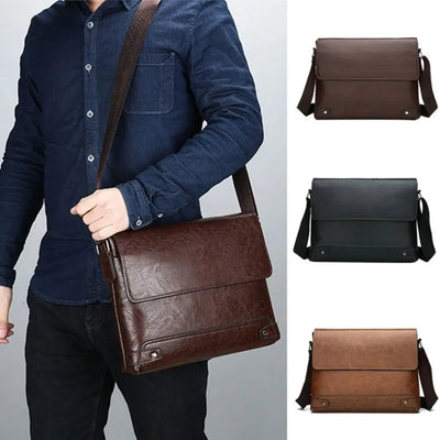 Bradford | All-in-One Men's PU Leather Shoulder Bag - Business Men