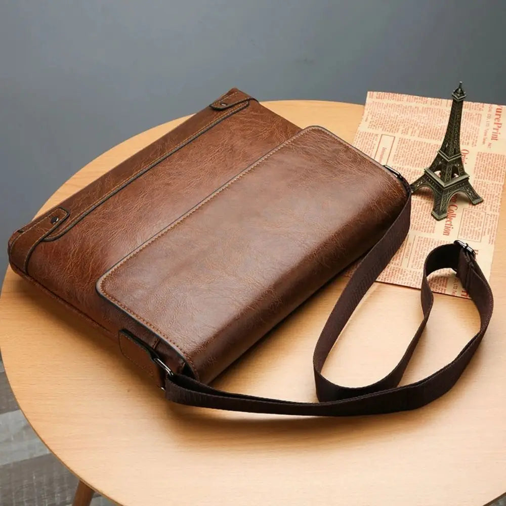 Bradford | All-in-One Men's PU Leather Shoulder Bag - Business Men