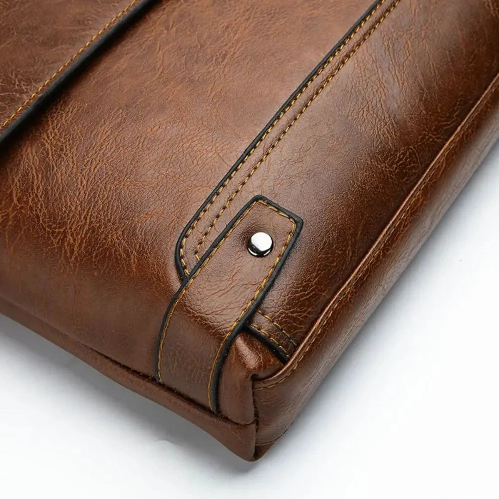 Bradford | All-in-One Men's PU Leather Shoulder Bag - Business Men