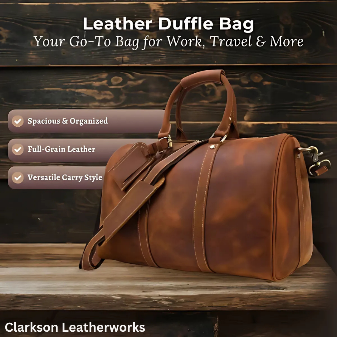 Leather Duffle Bag | LEUVEN