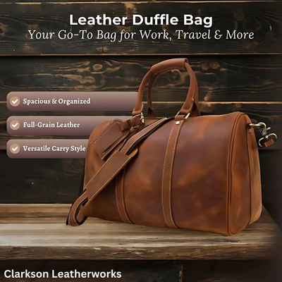 Leather Duffle Bag | LEUVEN