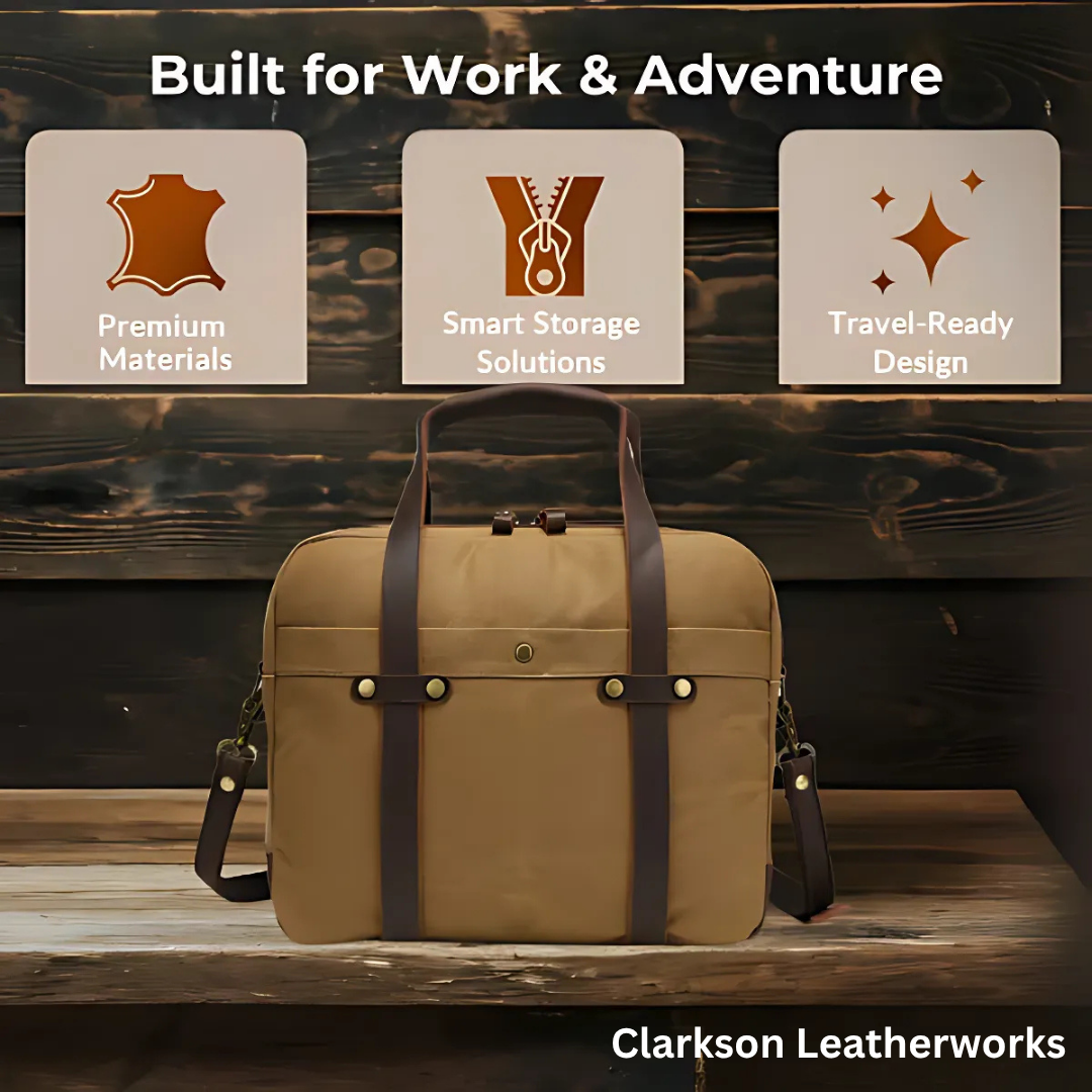 Canvas Laptop Messenger Bag | ASHVILLE