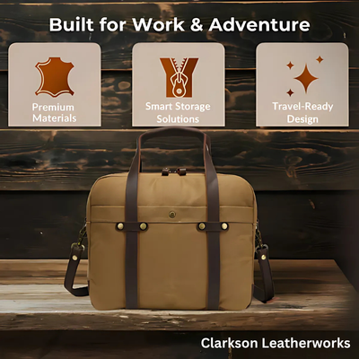 Canvas Laptop Messenger Bag | ASHVILLE