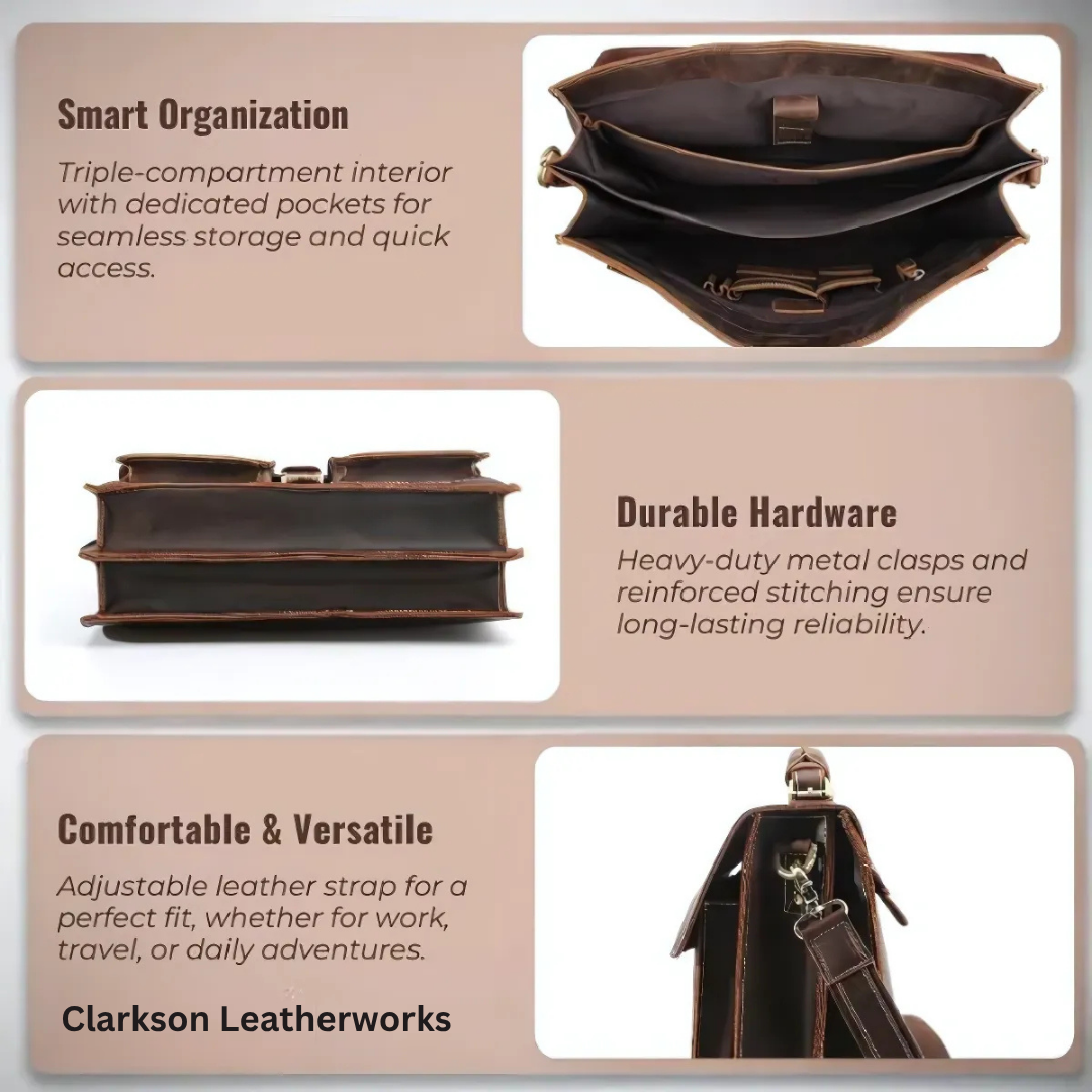 Brown Leather Shoulder Bag | COLMAR