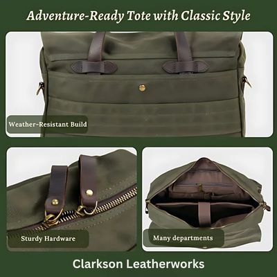 Canvas Shoulder Tote Bag  | SALT LAKE